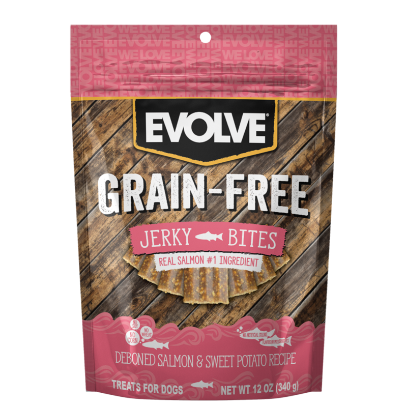 Evolve Dog Snack Grain Free Jerky Salmon 340 GR