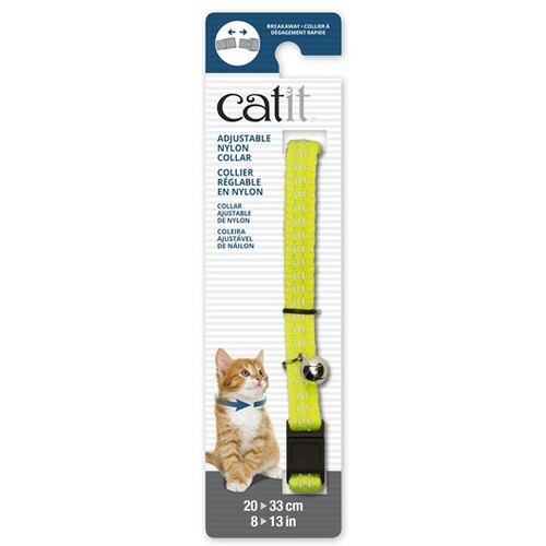 Catit - Collar Ajustable Reflectante Amarillo