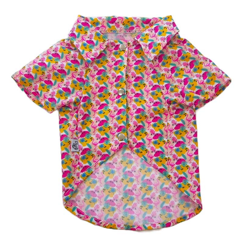 Doglamour - Camisa Guayabera Flamingo Love