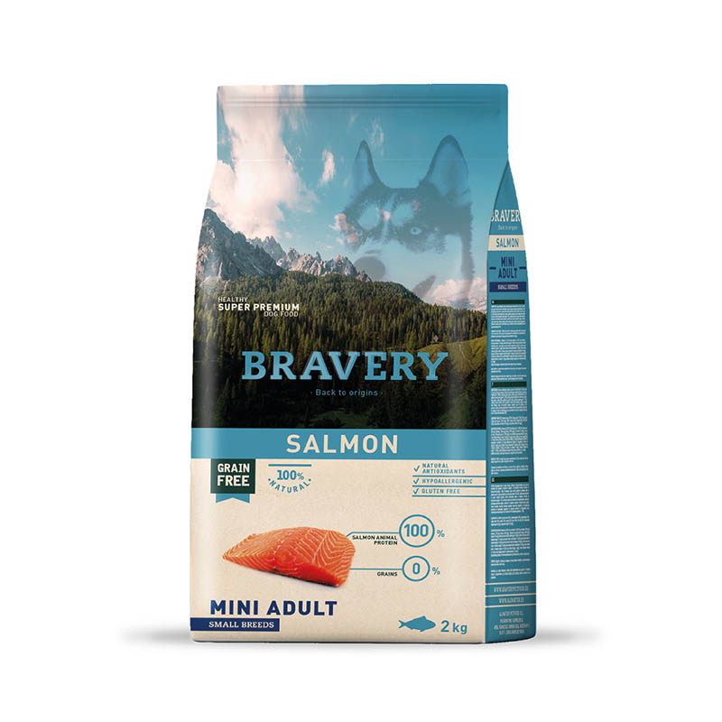 Bravery - Alimento Adulto Mini Raza Pequeña Salmón