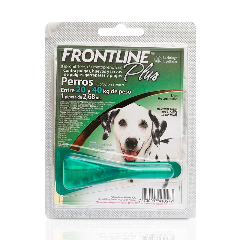 Frontline Plus - Antiparasitario Externo Perros de 20 A 40Kg