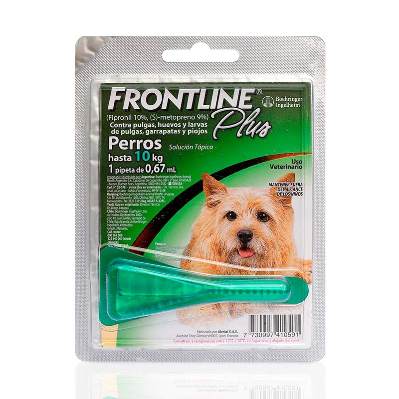 Frontline Plus - Antiparasitario Externo Perros 2 A 10 Kilos