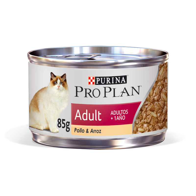 Pro Plan - Alimento Húmedo Gato Adulto Pollo y Arroz Lata