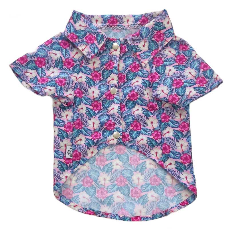 Doglamour - Camisa Guayabera Tropical Flowers