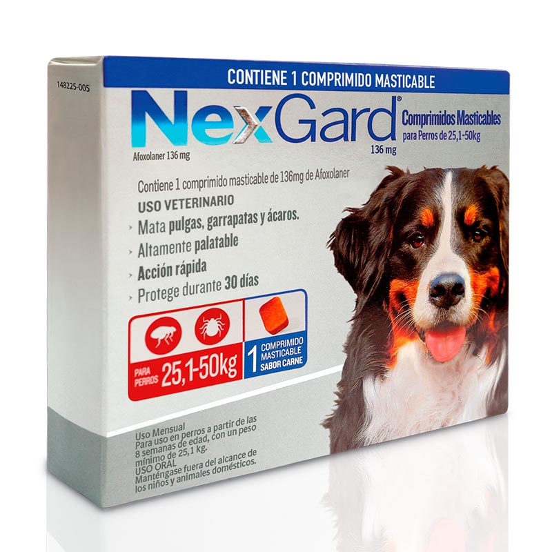 Nexgard - Antiparasitario Perros de 25 A 50 Kg