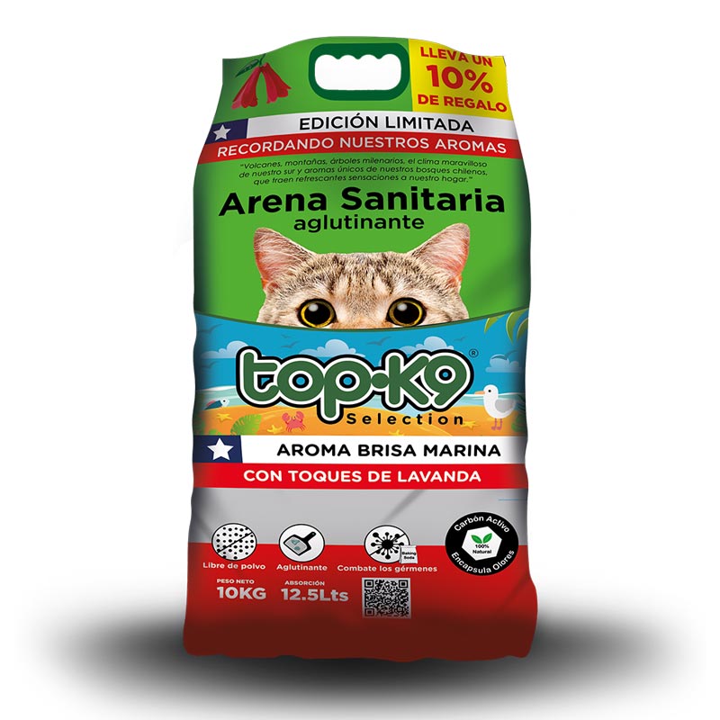 Topk9 - Arena Aglutinante Aroma Brisa Marina