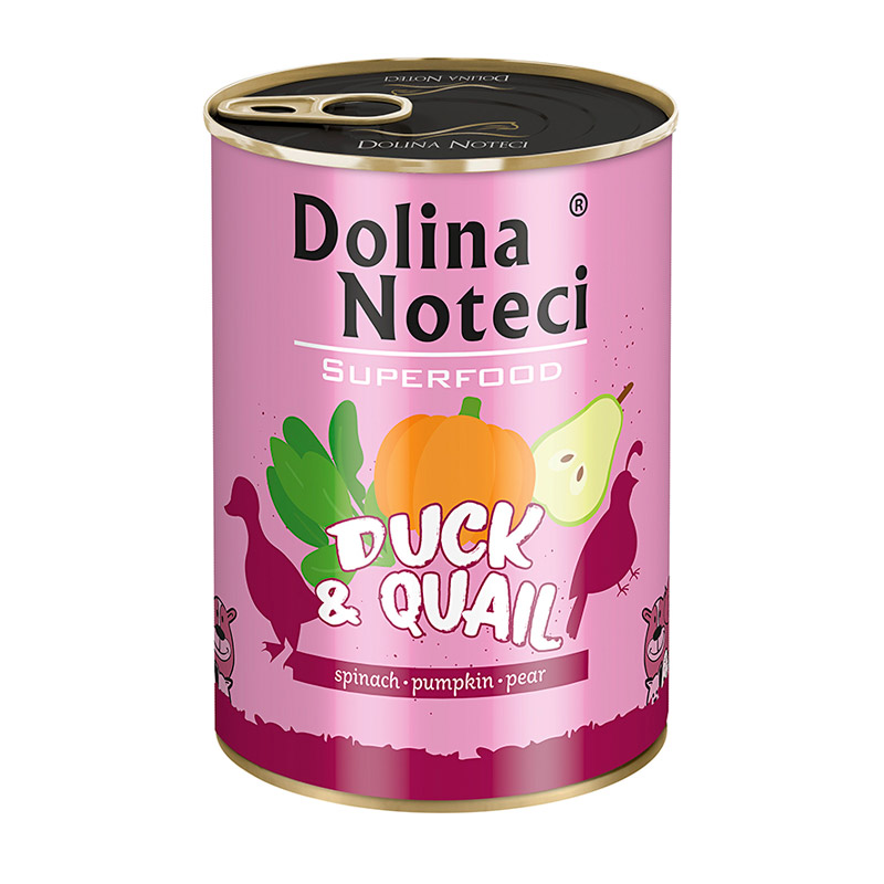 Dolina Noteci - Alimento Húmedo Adulto Pato y Codorniz Lata