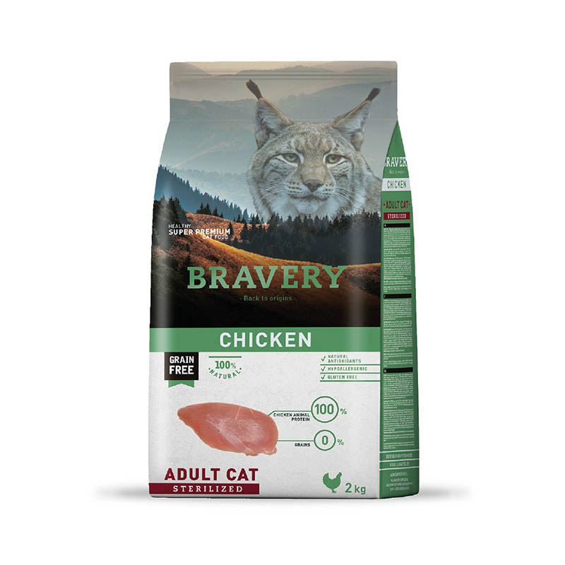 Bravery - Alimento Gato Esterilizado Adulto Pollo