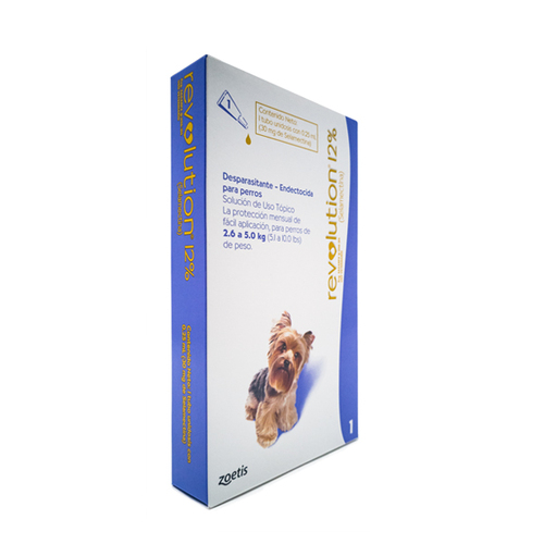 Revolution - Antiparasitario Externo Perros de 2.6 A 5 Kg