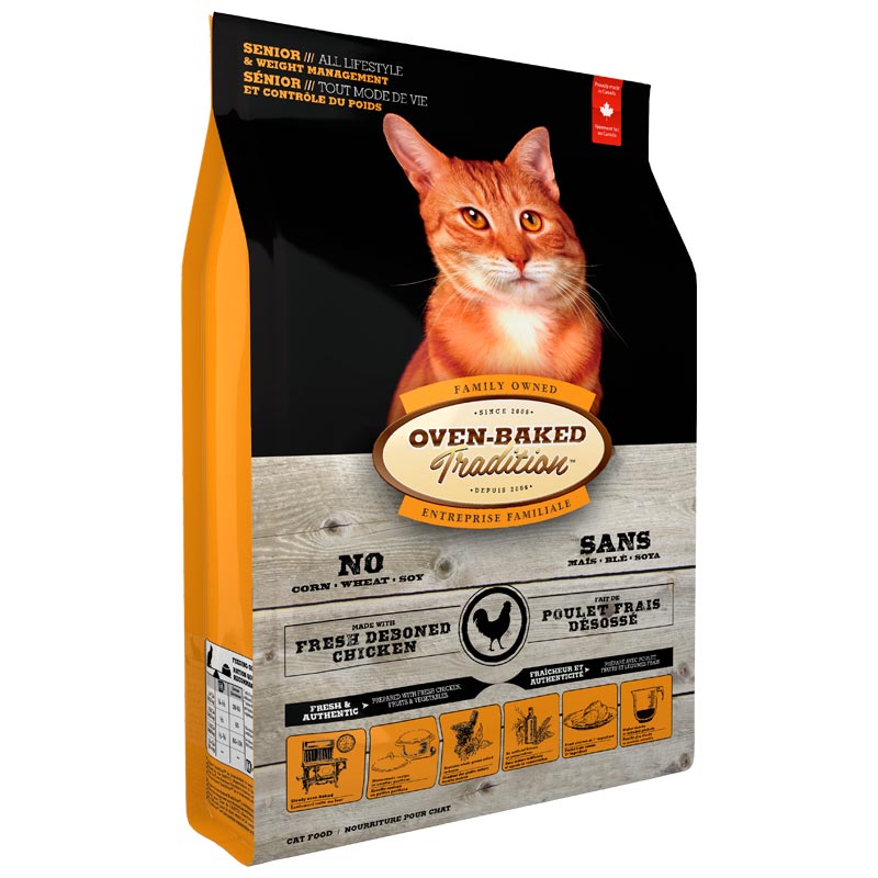 Oven Baked Tradition - Alimento Gato Senior Control de Peso