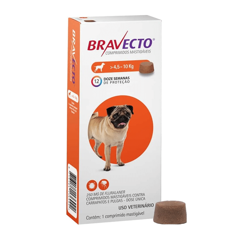Bravecto - Antiparasitario Masticable Perros de 4.5 A 10 Kg