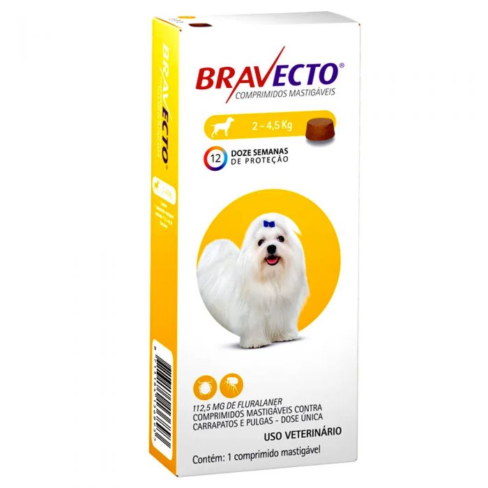 Bravecto - Antiparasitario Masticable Perros de 2 A 4.5 Kg