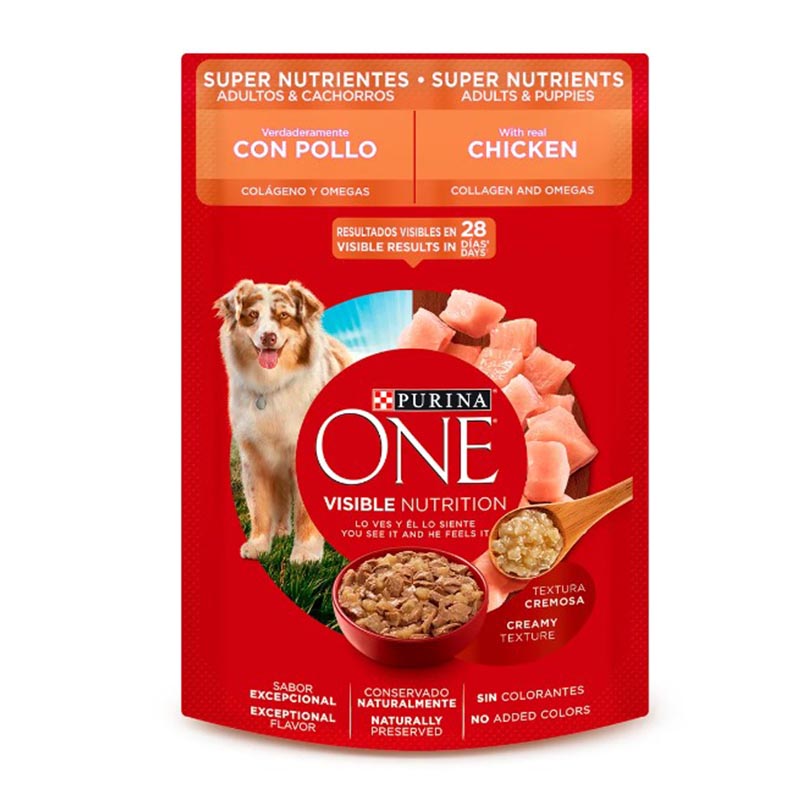 Purina One - Alimento Húmedo Adultos y Cachorros Pollo
