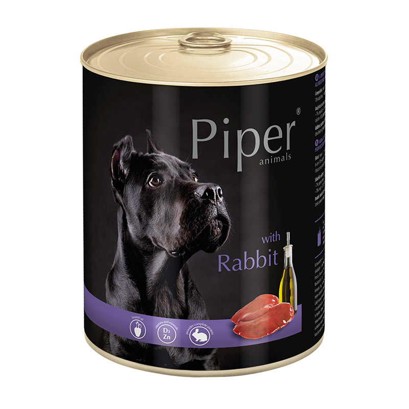 Piper - Alimento Húmedo Perro Adulto Conejo Lata