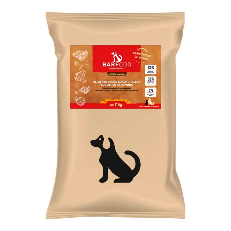 Barfood - Alimento Deshidratado Raza Pequeña & Cachorro Vacuno