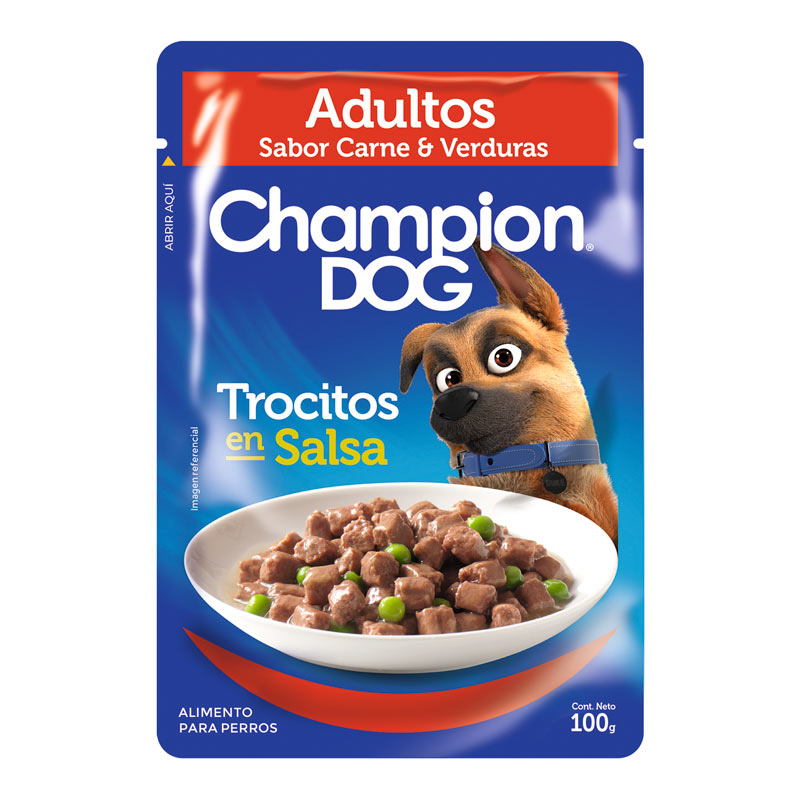 Champion Dog - Trocitos en Salsa Adultos Carne & Verduras