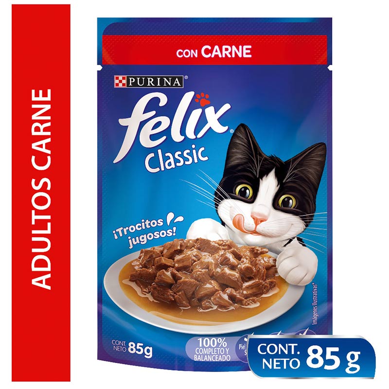 Felix - Alimento Húmedo Gato Adulto Classic Carne Sobre - FELIX