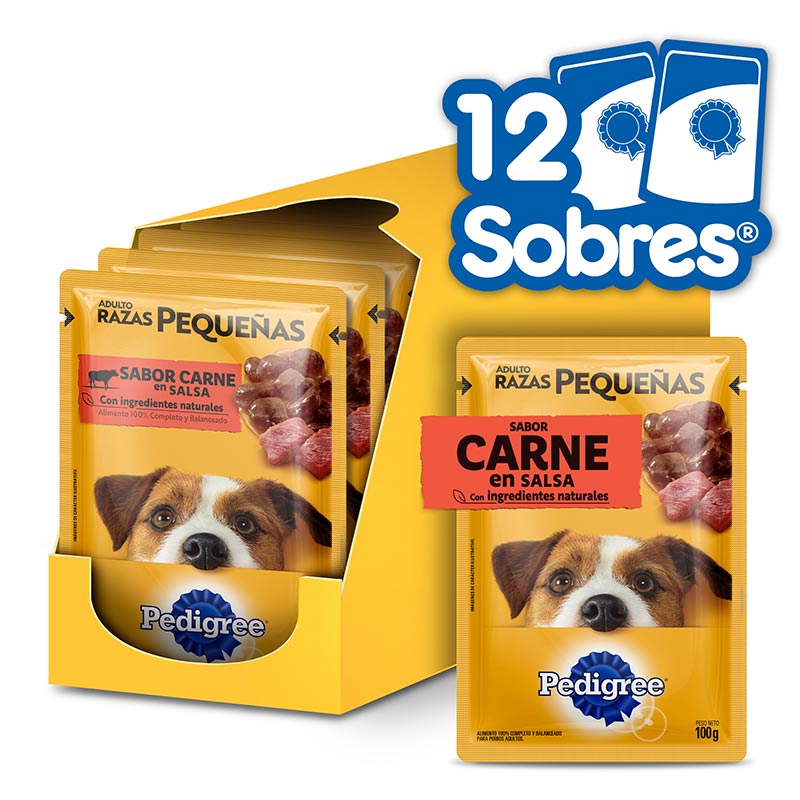 Pedigree - Alimento Húmedo Sobre Perro Raza Pequeña Carne