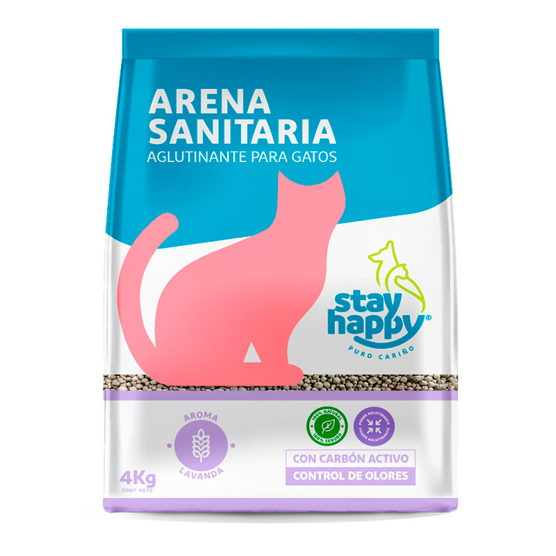Stay Happy - Arena Sanitaria Aglutinante Lavanda
