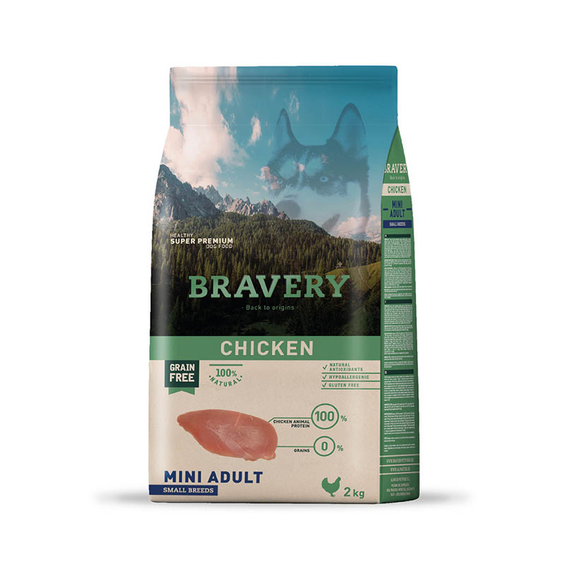 Bravery - Alimento Mini Adult Razas Pequeñas Pollo