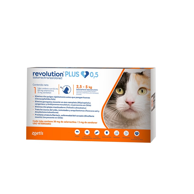 Revolution Plus - Antiparasitario Externo Gato 2.5 A 5 Kg