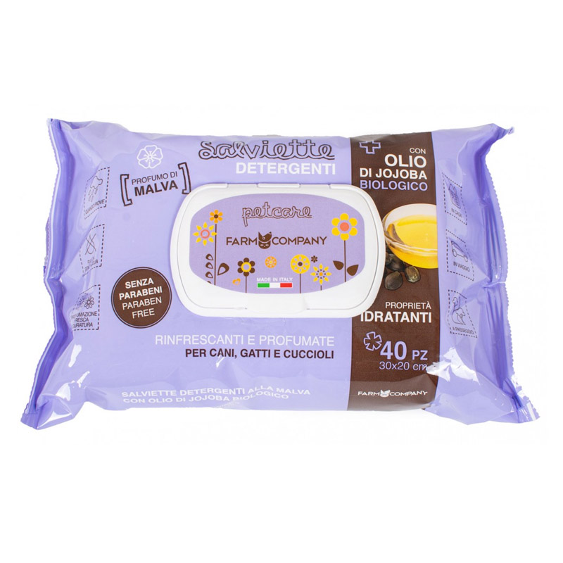 Farm Company - Toallitas Húmedas Aceite de Jojoba y Malva