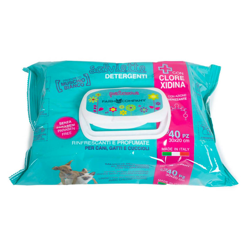 Farm Company - Toallitas Húmedas con Clorhexidina