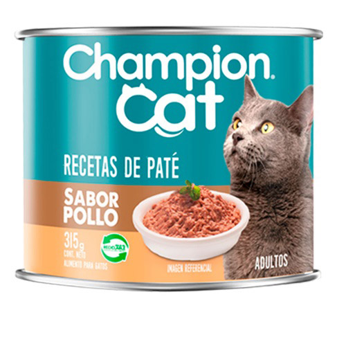 Champion Cat - Alimento Húmedo Gatos Adultos Sabor Pollo