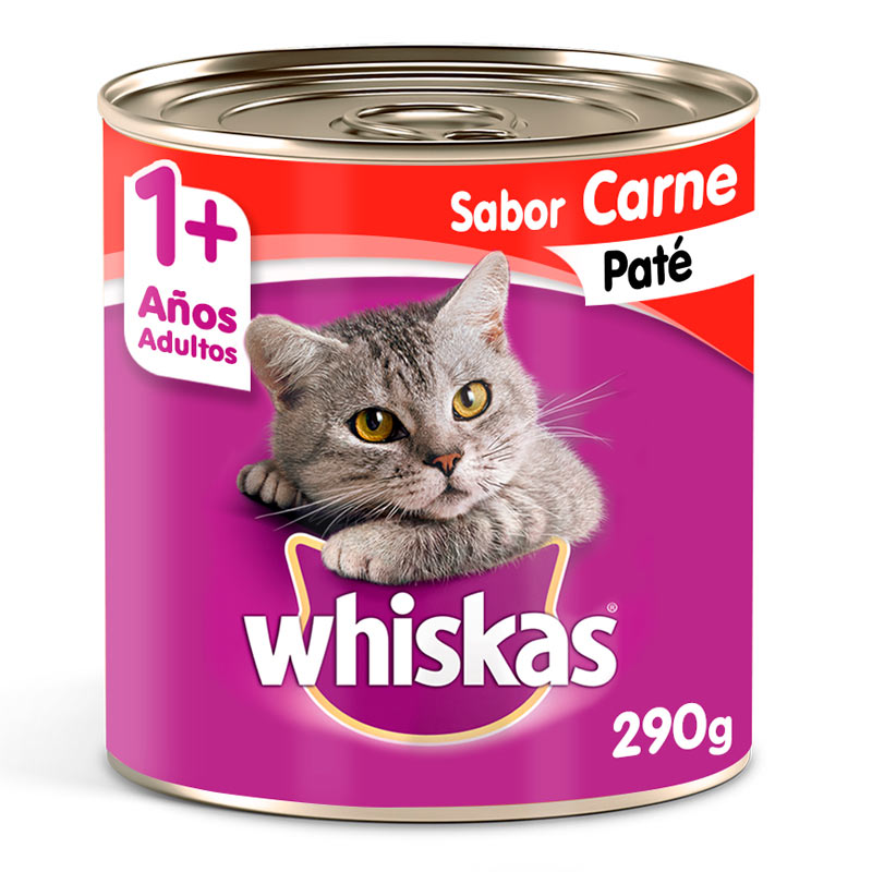 Whiskas - Alimento Húmedo Lata Gato Adulto Carne