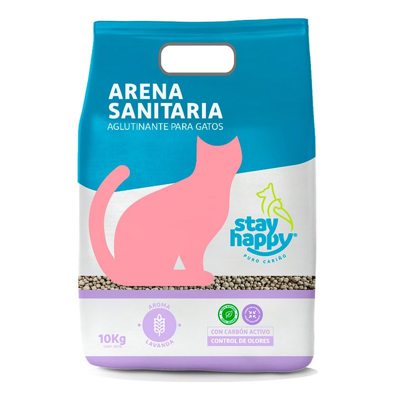Stay Happy - Arena Sanitaria Aglutinante Lavanda