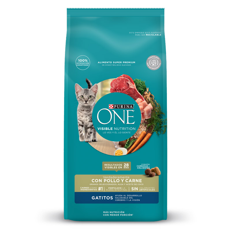 Purina One - Alimento para Gatitos Pollo y Carne