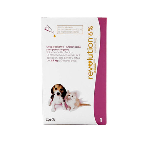 Revolution - Antiparasitario Gatitos y Cachorros Hasta 2.5 Kg