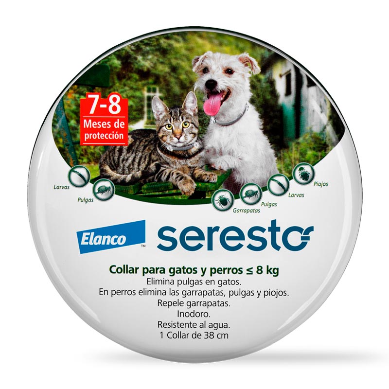 Seresto - Collar Antiparasitario Mascotas Hasta 8 Kg