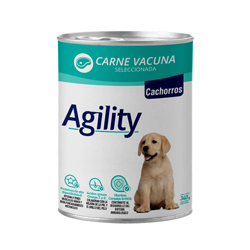 Agility - Alimento Húmedo Cachorros Carne de Vacuno Lata