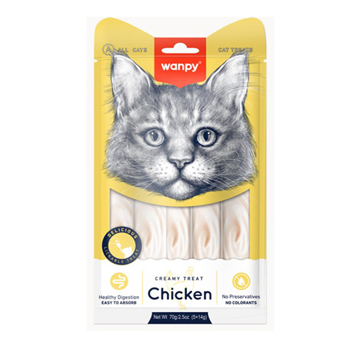 Wanpy - Creamy Treat Pollo para Gatos