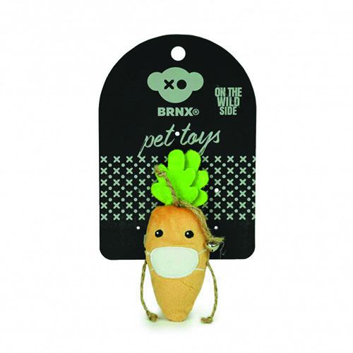 Brxn - Juguete Gato con Catnip Zanahoria con Mascarilla