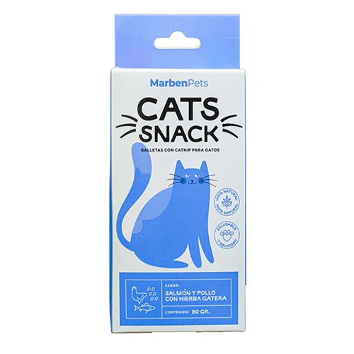 Cats Snack - Galletas de Salmón y Pollo con Hierba Gatera