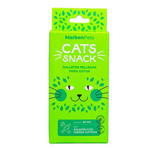 Cats Snack - Galletas Rellenas de Salmón e Hierba Gatera