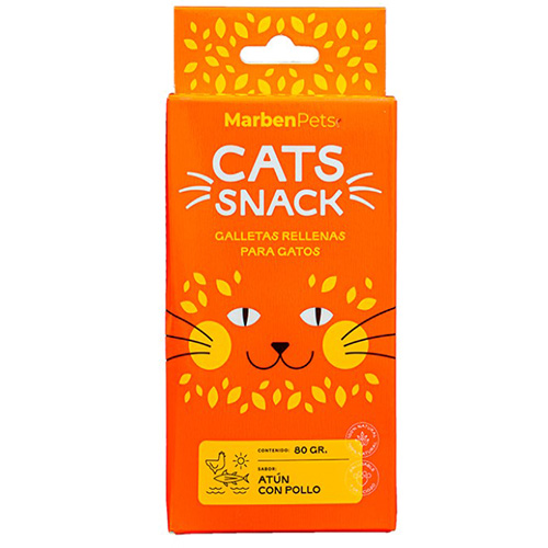 Cats Snack - Galletas Rellenas de Atún con Pollo