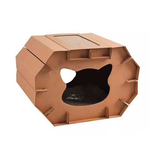 Pawise - Rascador Casa 2 en 1 para Gato