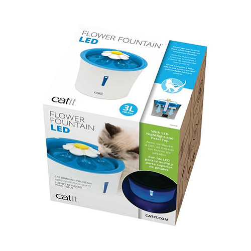 Catit - Fuente Bebedera LED Flower Fountain