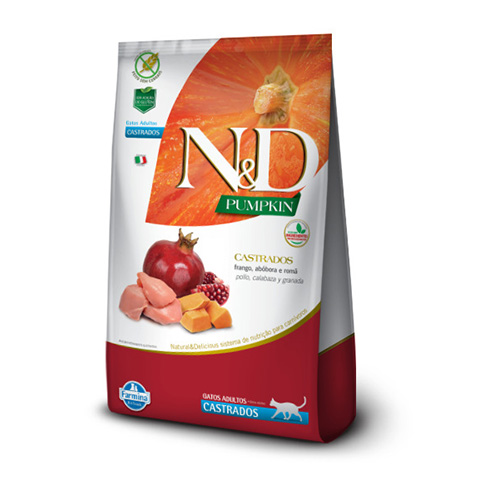 N&D Pumpkin - Alimento para Gato Castrado Pollo y Calabaza