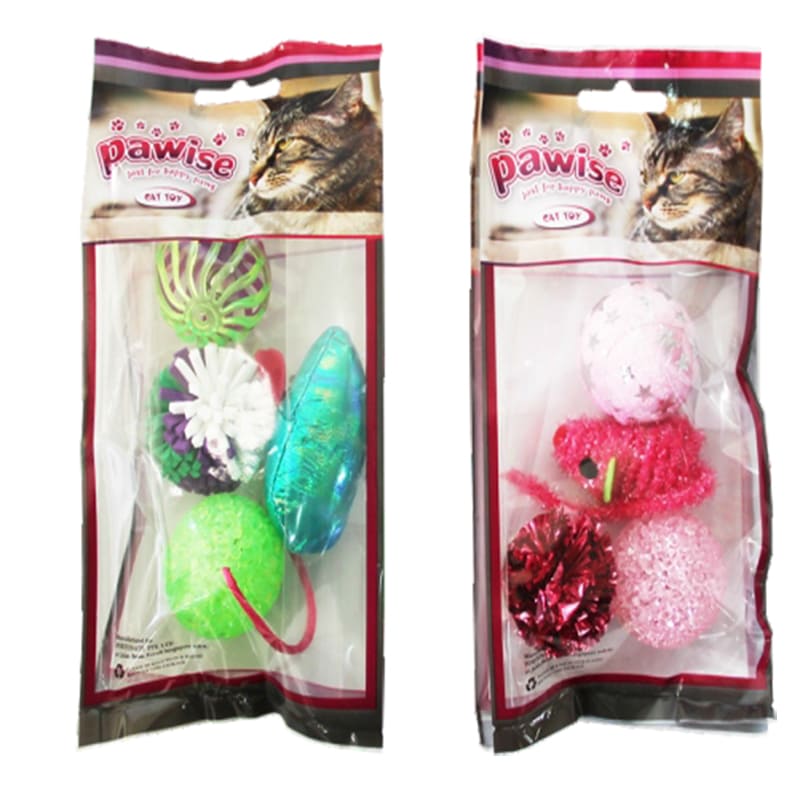 Pawise - Set 4 Juguetes Gatos