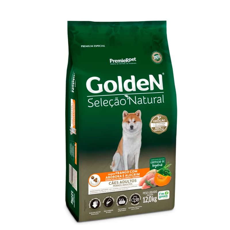 Golden - Selección Natural Perro Adulto Calabaza
