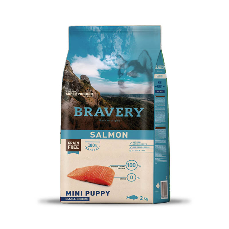 Bravery - Alimento Cachorro Mini Puppy Raza Pequeña Salmón