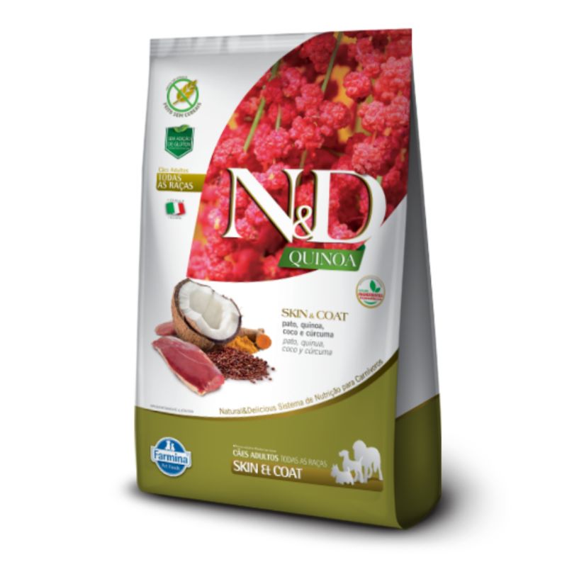 N&D - Quinoa Canine Adult Skin Pato 2.5 KG