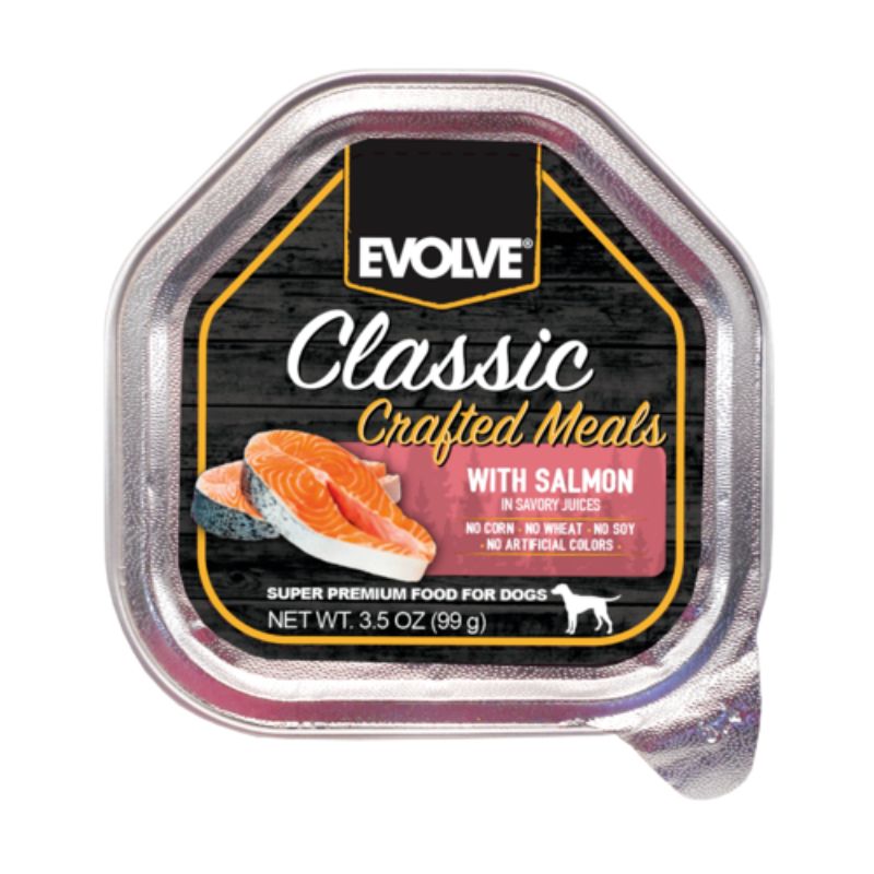 Evolve - Dog Bandeja Classic Crafted Meals Salmon 99 GR