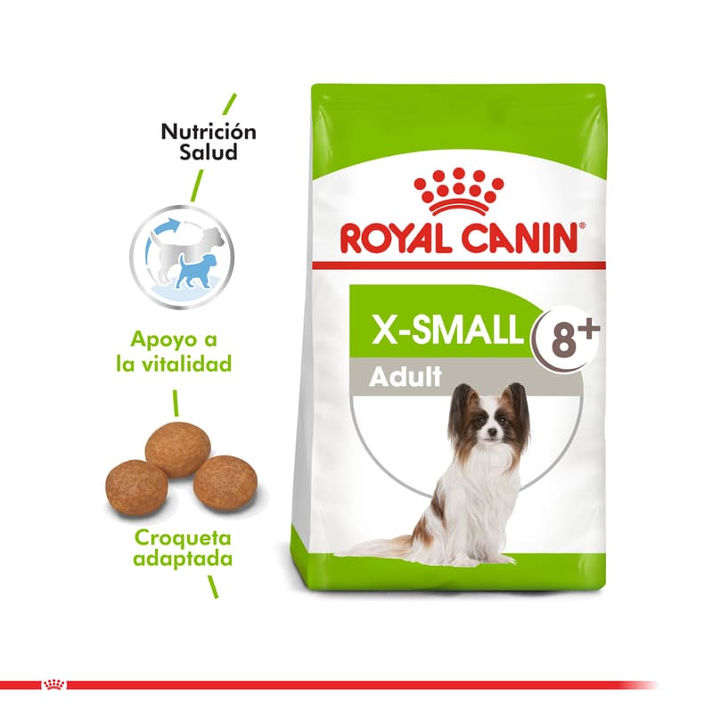 Royal Canin - Alimento Senior 8+ X-Small Razas Miniatura