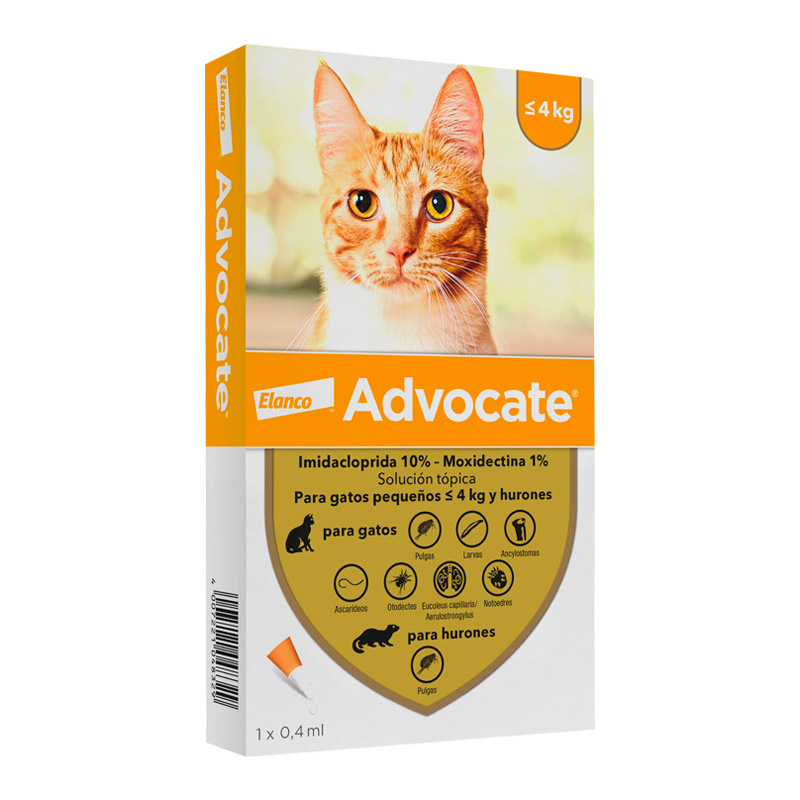 Advocate - Antiparasitario Externo Gatos Hasta 4 Kg