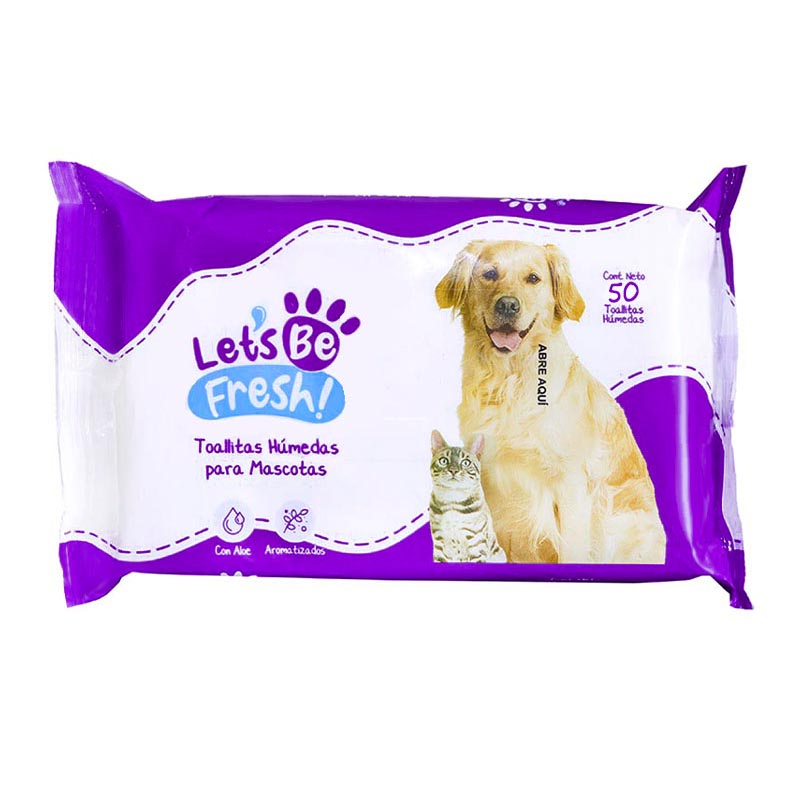 Let's Be Fresh - Pañitos Húmedos para Mascotas